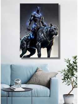 Картина Король и Тигр для интерьера 30х40см 1шт.