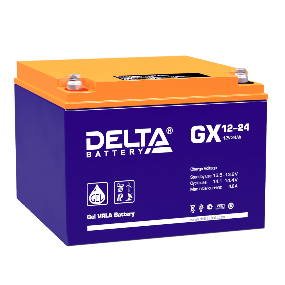 Аккумулятор DELTA GX 12-24 - GEL ( 12В / 24Ач )