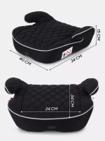Автокресло MOWBaby BOOST 1034 (Black) группа 3 (22-36кг)