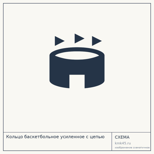 Кольцо баскетбольное усиленное с цепью — от 2 300 ₽