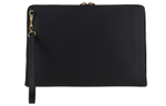 Balenciaga Leather Clutch Women"s Black