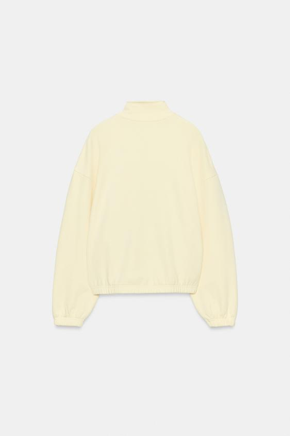 ZARA ТОЛСТОВКА С МЕТАЛЛИЧЕСКОЙ МОЛНИЕЙ, ЖЕЛТЫЙ