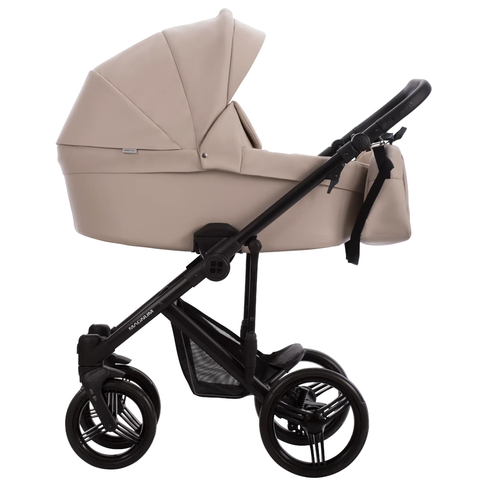 Коляска 2в1 Bebetto MAGNUM LIGHT PRO light pro 01 (св.бежевая кожа)