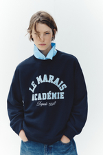 Свитшот оверсайз с надписью - H&M