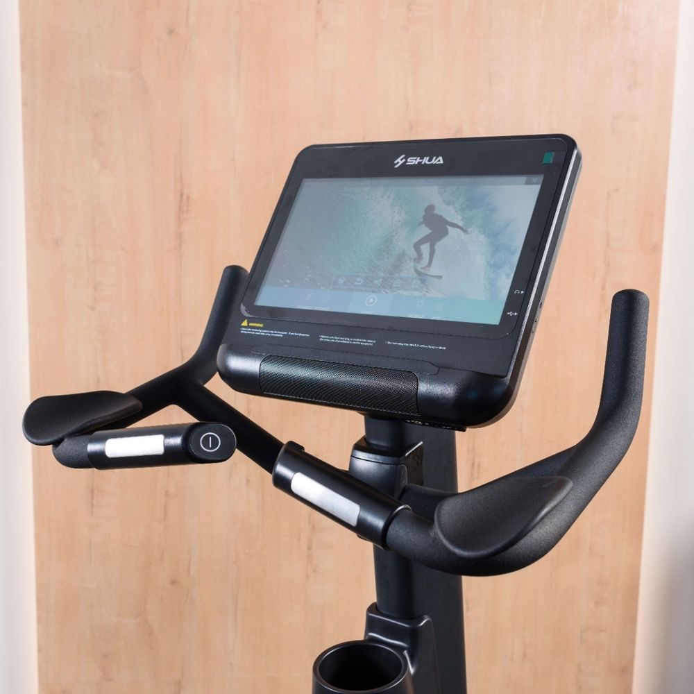 SH-B9100UT Велотренажер вертикальный (Android-дисплей, 15,6") SHUA