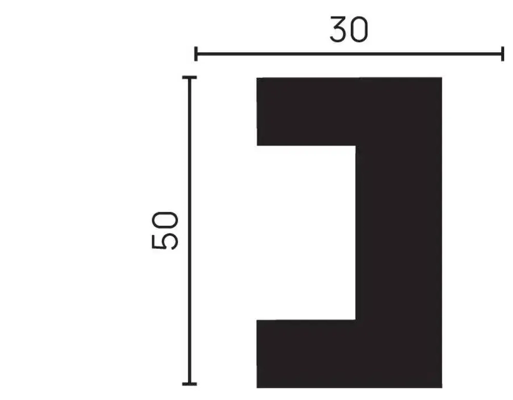 613-83SH/Молдинг(50*30*3000)/16, шт
