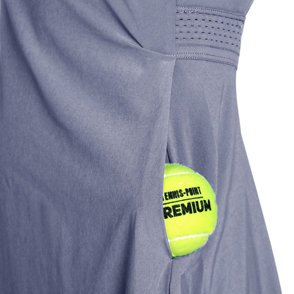 Женская теннисное платье Nike Dri-Fit Advantage Dress Women - Blue Grey