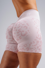 Шорты Push-Up Compression Leopard Shorts PRIMAL 856 Розовые