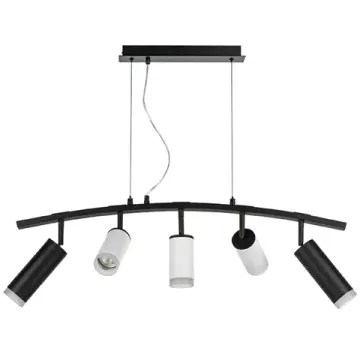 Подвесной светильник 5*GU10 LR7358723630 чёрный/белый Rullo Lightstar