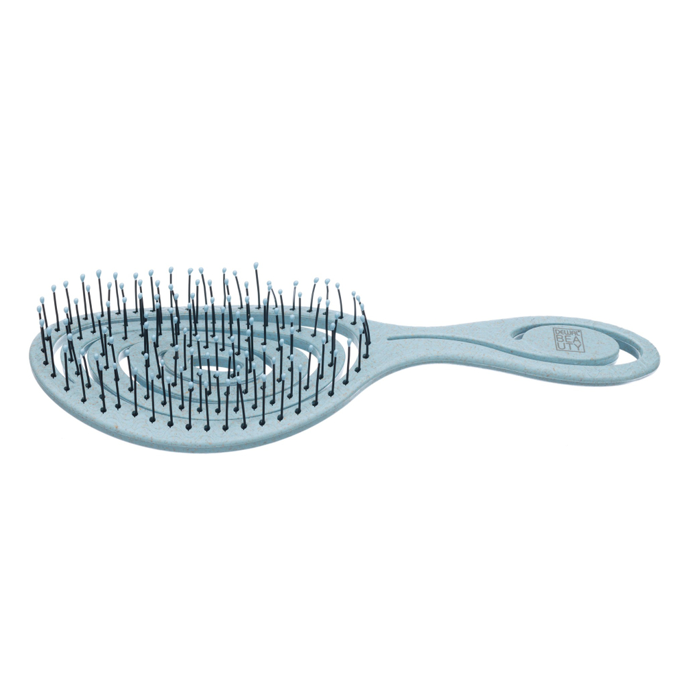 DBEF2-Aqua Щетка Dewal Beauty серия "Eco-Friendly", продувная, с нейлоновым штифтом, форма улитка ,