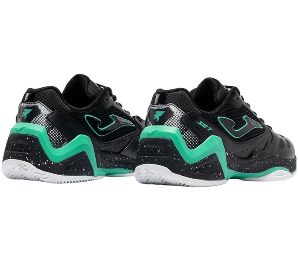 Мужские кроссовки теннисные Joma Set Men 2601 Clay - black/turquoise