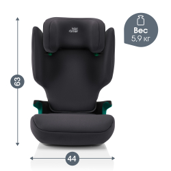 Автокресло 2/3 Britax Roemer Discovery Plus 2 Midnight Grey, от 3,5 до 12 лет ,15-36 кг (100 - 150 см)