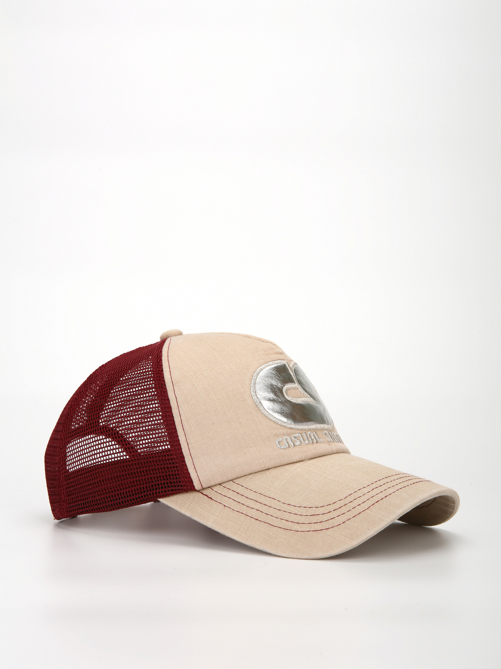 Бейсболка Snapp CS - CASUAL SNAPP (бежевый/бордовый)