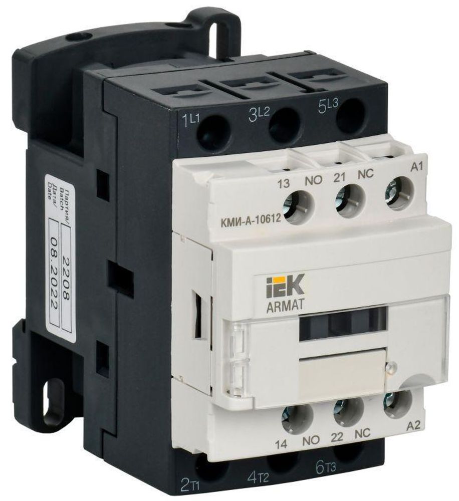 Контактор КМИ-А-10612 LC1D 6А кат. 36В AC 1НО+1НЗ AC-3 IEK AR-ACC-11-006-036-11