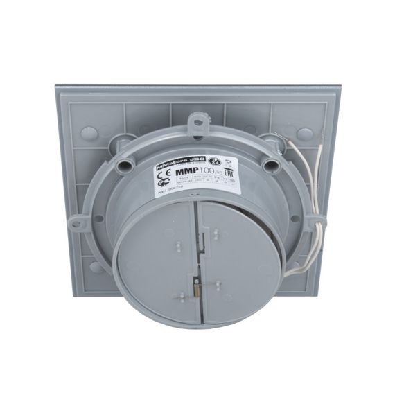 Вентилятор накладной сверхтонкий MMotors JSC MMP-06 100/90 куб/ч Стекло/Квадрат Светло Серый