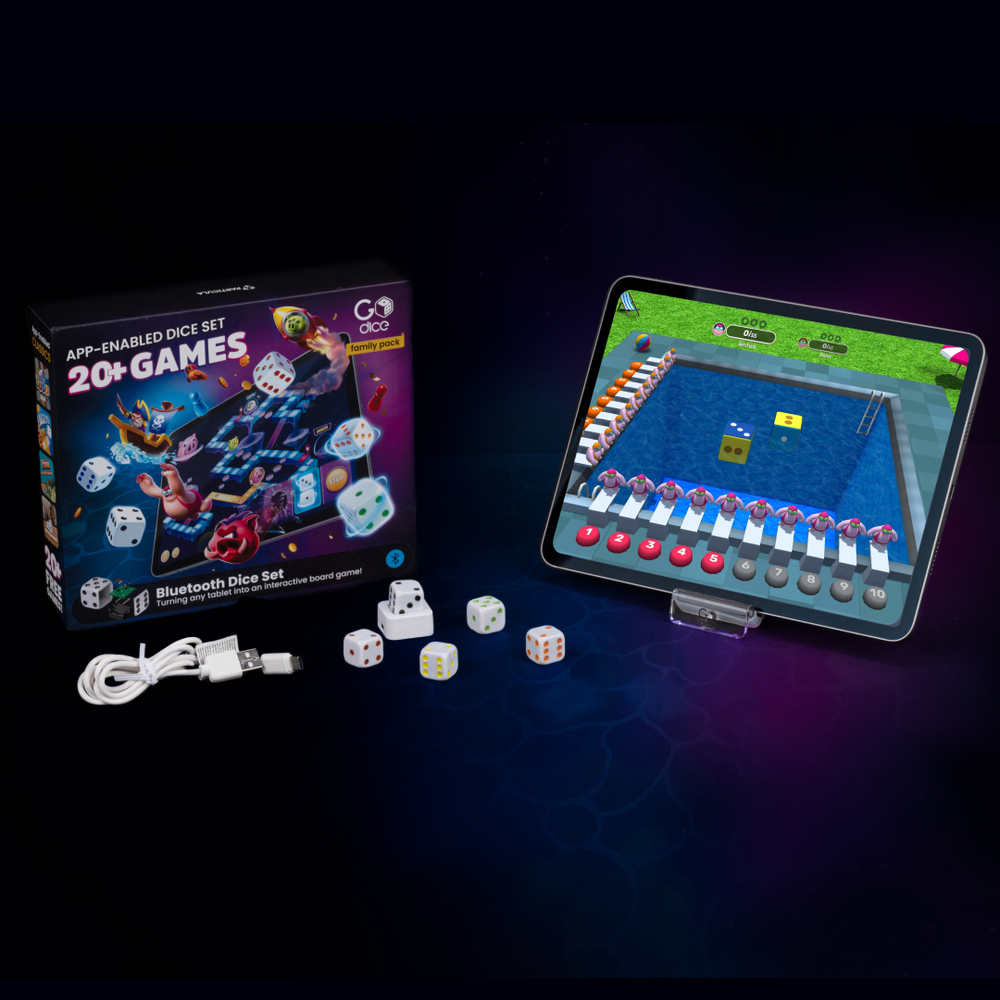 Интерактивная семейная настольная игра - GoDice Set 5 Particula