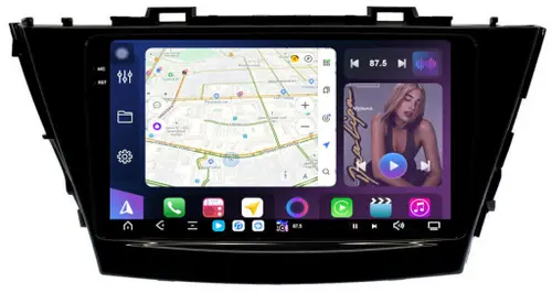 Магнитола для Toyota Prius Alpha 40 2014-2021 (правый руль) - FarCar S500-TS20 монитор 9.5" 2K QLED на Android 14, Быстрейшая, CarPlay, 4G SIM-слот