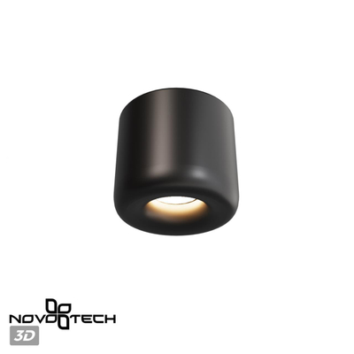 359440 OVER NT24 372 черный Светильник накладной влагозащищённый IP44 LED 10W 220-240V 3000K 650Лм LISSE