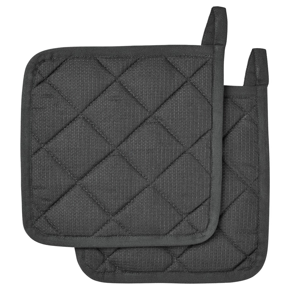 IKEA RINNIG  (ИКЕА РИННИГ)  -  Подстилка, серая, 21x21 см