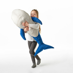 IKEA BLÅVINGAD (ИКЕА БЛОВИНГАД) — Плюшевая игрушка, синий кит, 100 см, фото 2