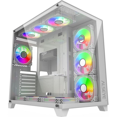 Корпус Midi-Tower ALSEYE Paladin-W TG, 4xARGB, белый (AS.07.0133)