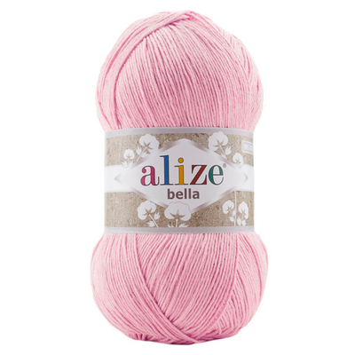 Пряжа Alize (Ализе) Bella 100 / уп.5 мот. по 100 г, 360м, 032 розовый A