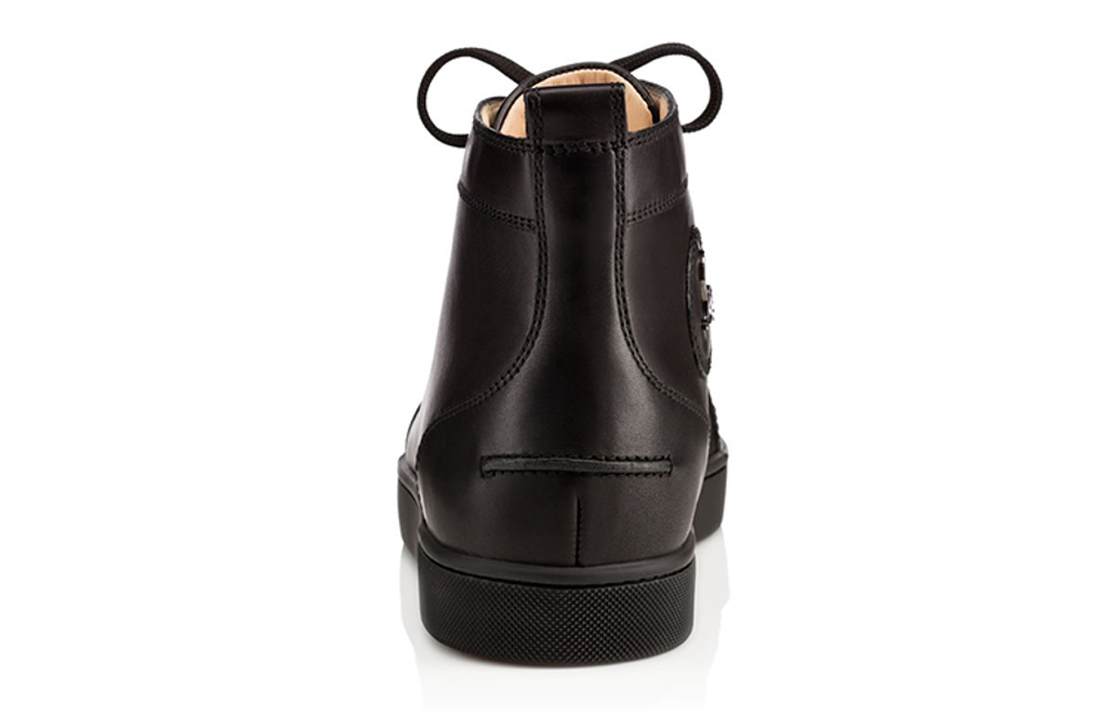 Christian Louboutin Louis Flat High Black Black