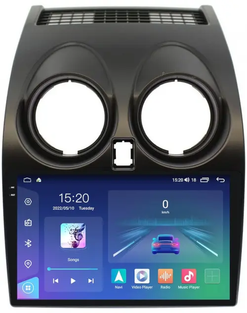 Магнитола для Nissan Qashqai J10 2006-2013, Dualis - Parafar PF788U2K на Android 13, Быстрая, QLED+2K, CarPlay, 4G SIM-слот