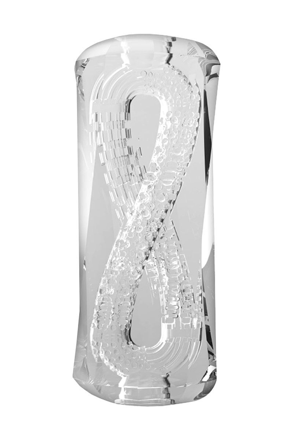 Прозрачный мастурбатор MensMax Xross Beads х Rock Open (Цвет: прозрачный)