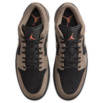 Jordan Air Jordan 1 Cushioning Low top Vintage Basketball Shoes Unisex Brown Black