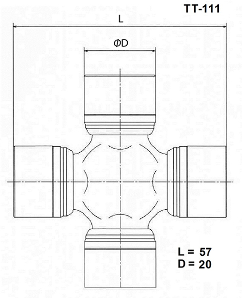 Крестовина карданного вала TOYO TT111