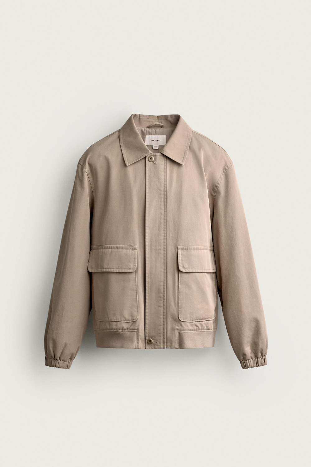 ХЛОПКОВАЯ КУРТКА КЛАССИЧЕСКОГО КРОЯ — ZARA · 3046/344