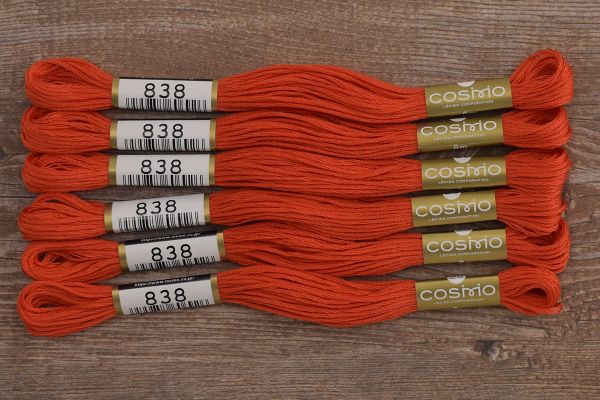 Мулине Lecien Cosmo, цв. 0838 / 6 мот. по 8 метров, в 6 сложений