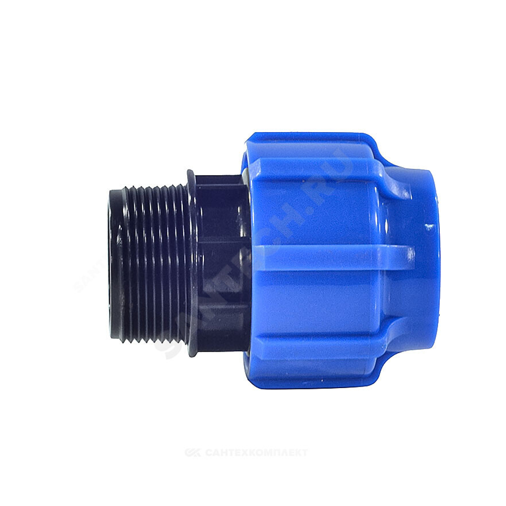 Муфта компрессионная ПЭ Дн 25х1/2" НР Ру16 ТПК-АКВА 53002512