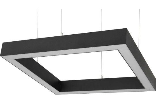 Светильник LED квадратный Quadro 648W 4550х70х50мм 4000К черный подвесной IP40