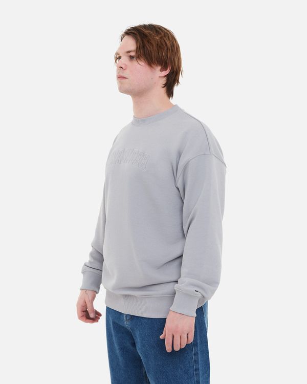 Толстовка Crewneck BigText серая - фото 3