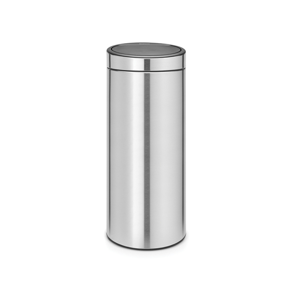 Мусорный бак Touch Bin new 30л Brabantia Стальной матовый Fingerprint Proof