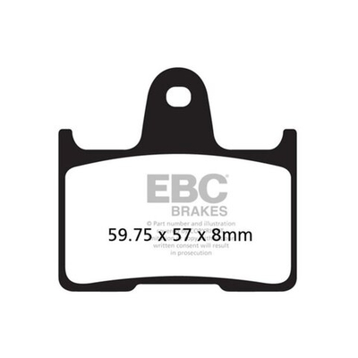 EBC, brake pad set. ECE R 90