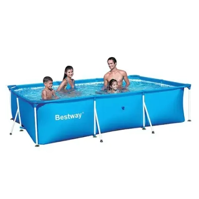 Бассейн каркасный Steel Pro прямоугольный 400*211*81 см + насос-фильтр 1249л/ч (I) Bestway (56424)