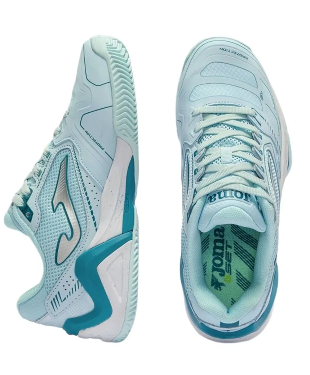 Женские теннисные кроссовки Joma Set Lady 2627 Clay - turquoise
