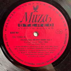 Винтажная виниловая пластинка LP Польский Джаз, Polish Jazz 1946 1956 Vol. 1, Post War Dance Bands (Польша 1975)