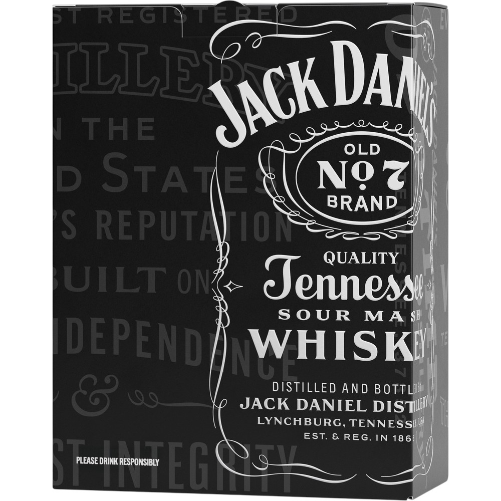 Виски Jack Daniel's Old 0,7 л. В подарочной упаковке с 2 бокалами