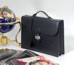 Портфель Hermes из кожи крокодила