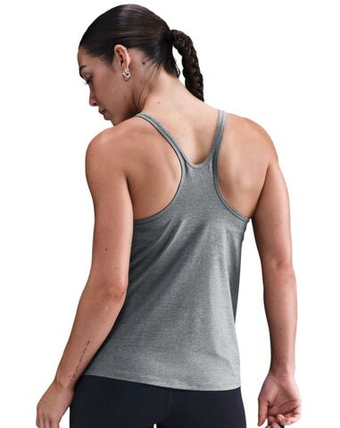 Женский топ теннисный Nike One Classic Dri-Fit - smoke grey/htr/white