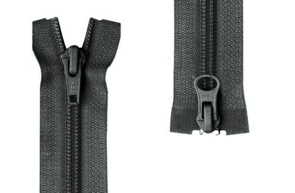 Молния витая, двухзамковая YKK Тип 5 70 см, цв.асфальт