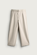БРЮКИ RELAXED FIT СО СКЛАДКАМИ И РЕМНЕМ — ZARA
