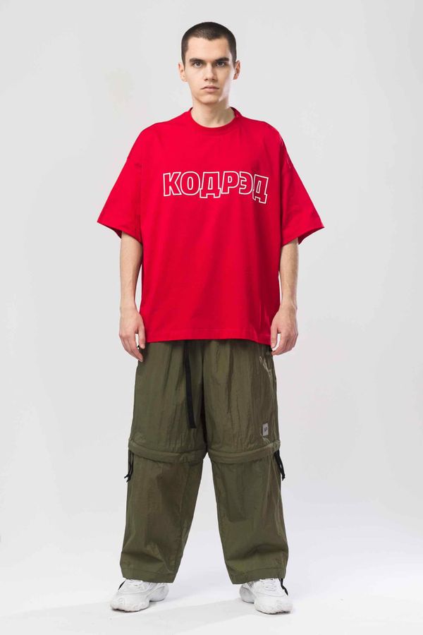 Футболка Wide T Контур красная - фото 2