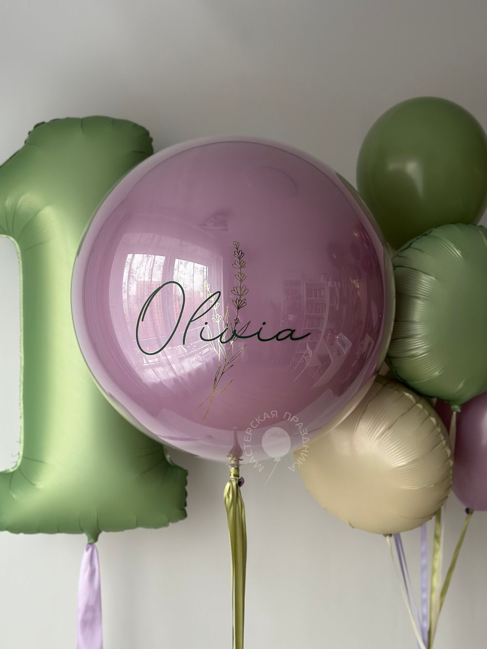Воздушные шары для девочки на годик №8649 