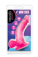 Розовый фаллоимитатор на присоске NATURALLY YOURS 4INCH MINI - 12 см. (Цвет: розовый)