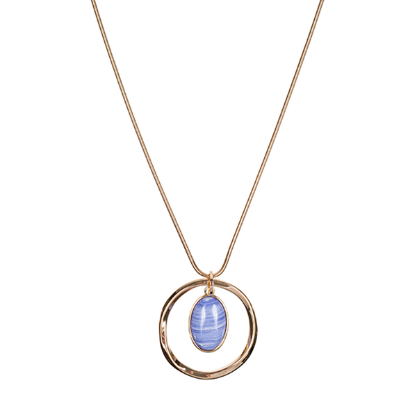 Колье Fiore Luna SAPPHIRINE AGATE LN5141 BL/G